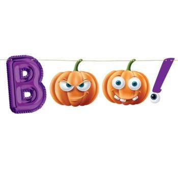 Boo! Halloweeni papír füzér - 150 cm kép