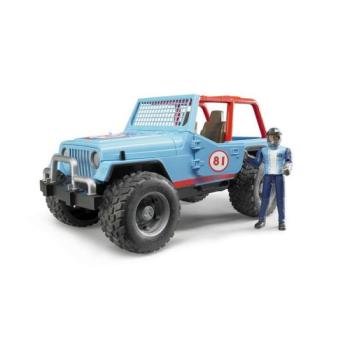 Bruder Jeep Wrangler kék terepjáró sofőrrel kép