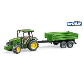 Bruder - John Deer 5115M traktor utánfutóval kép