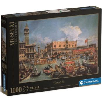 Canaletto: A dózse díszgondolája a mólónál, áldozócsütörtökön Museum Collection 1000db-os puzzle - Clementoni kép