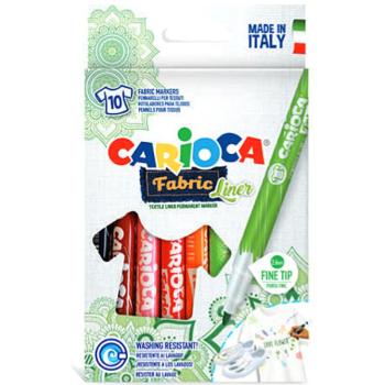 Carioca: Fabric Liner textil filc szett 10db-os kép