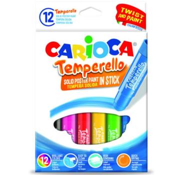 Carioca: Színes tempera stick 6db-os kimosható kép