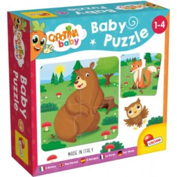 Carotina Baby: Erdei állatok puzzle kép