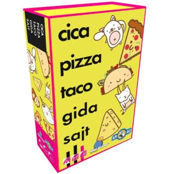 Cica, pizza, taco, gida, sajt társasjáték kép