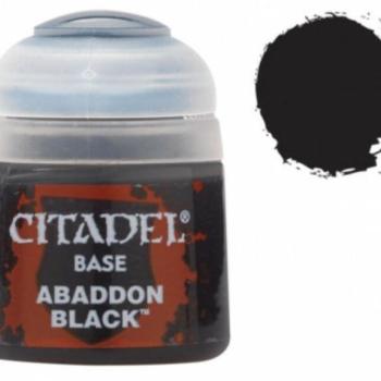 Citadel festék Base: Abaddon black 12 ml kép