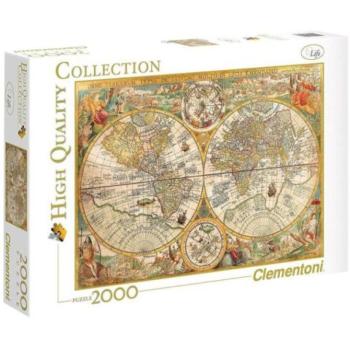 Clementoni: Antik térkép 2000db-os puzzle - High Quality Collection kép