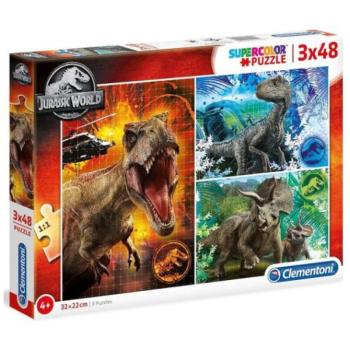 Clementoni: Jurassic World 3 az 1-ben 3x48db-os puzzle szett kép