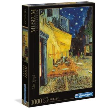 Clementoni Museum Collection: Vincent Van Gogh - Éjjeli kávézó 1000db-os puzzle kép