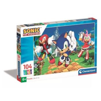 Clementoni: Sonic, a sündisznó és barátai - 104 darabos puzzle kép