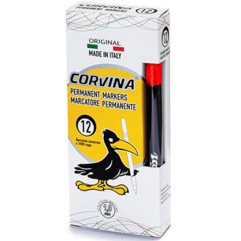 Corvina Permanent piros alkoholos tűfilc 1mm 1 db - Carioca kép