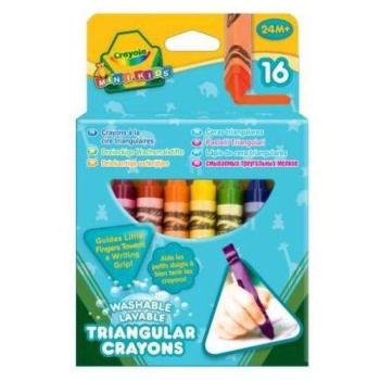 Crayola 16 db tömzsi háromszög zsírkréta kép