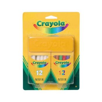 Crayola: 2 x 12 db pormentes kréta törlővel kép