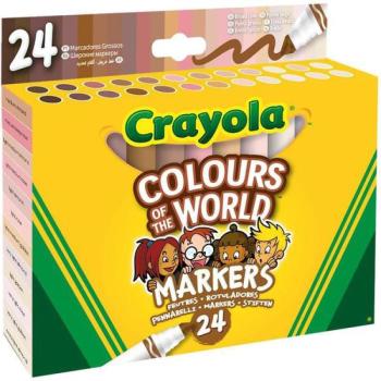 Crayola - A világ színei bőrszínű filc 24 féle kép