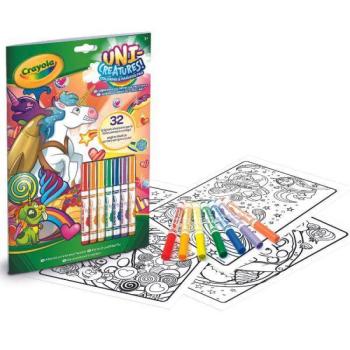 Crayola - Color & Activity állatkornis foglalkoztató 7 db filctollal kép