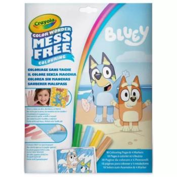 Crayola Color Wonder: Bluey maszatmentes kifestő készlet mappában kép