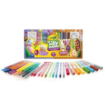 Crayola: Illatos írószer szett karakterkártyákkal - 55 db-os kép