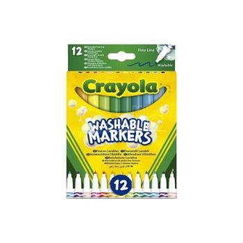 Crayola Kimosható vékony filctoll 12 db - os kép