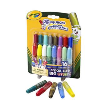 Crayola: Mini csillámos kimosható ragasztó - 16 db-os készlet kép