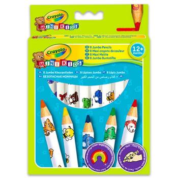 Crayola Mini Kids: Vastag natúr színes ceruza - 8 db-os kép