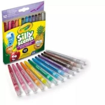 Crayola Silly Scents: Illatos kitekerhető zsírkréta -12 db-os készlet kép