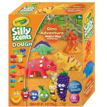 Crayola Silly Scents: Illatos mini gyurmakészlet - Dinó kép