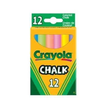 Crayola - Táblakréta színes pormentes 12 db-os kép