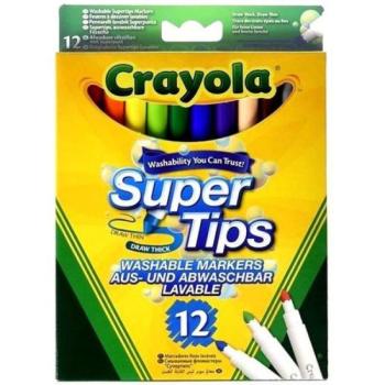 Crayola: Vékony hegyű lemosható filctoll csomag - 12 db-os kép