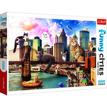 Crazy City: Macskák New Yorkban 1000db-os puzzle - Trefl kép