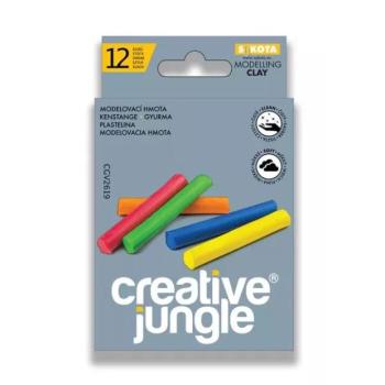 Creative Jungle: Színes gyurma - 12 db-os szett kép