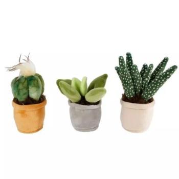 Cserepes virág plüssfigura - 12-17 cm, többféle kép