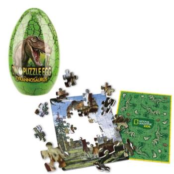 CubicFun: 2D puzzle fém tojásban - T-Rex kép