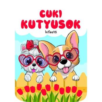 Cuki kutyusok kifestő kép