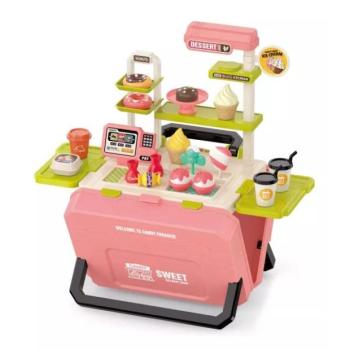 Cukrászda játékszett bőröndben, 45 db-os kép