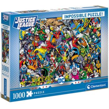 DC Comics Igazság ligája impossible puzzle 1000db-os - Clementoni kép