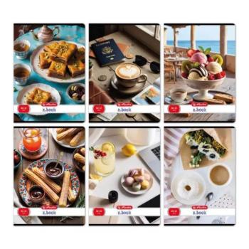 Desszert mintás sima füzet, A4-es - többféle kép