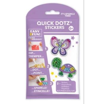 Diamond Dotz: Big Dotz matricakészítő készlet, 2 db - Pillangó és teknős kép