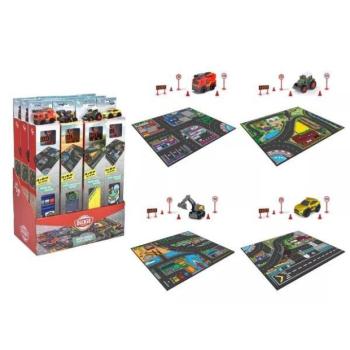 Dickie: Autós játszószőnyeg, kiegészítőkkel és autóval - többféle kép