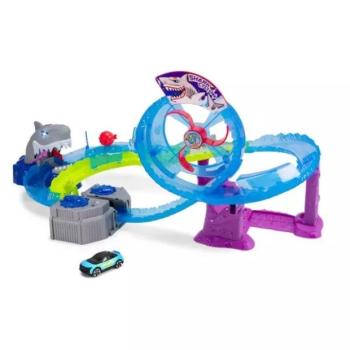 Dickie: Nagy fehér cápa autópálya játékszett fény- és hanghatásokkal - 80 cm kép