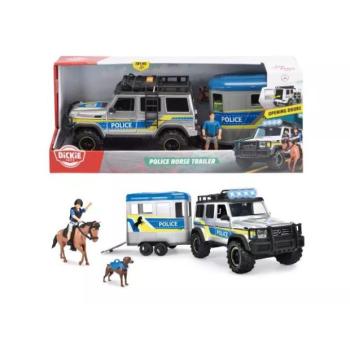 Dickie: Rendőrautó lószállító utánfutóval, 1:24 kép