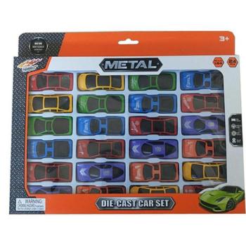 Die Cast 24 db-os fém kisautó szett kép