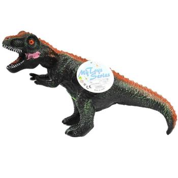 Dino World: Vinyl anyagú hangot adó T-REX dinoszaurusz figura pamut töltéssel 35cm-es méretben kép