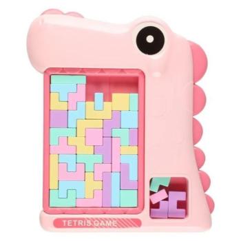 Dinoszaurusz formájú tetrisz játéktábla - Pink kép