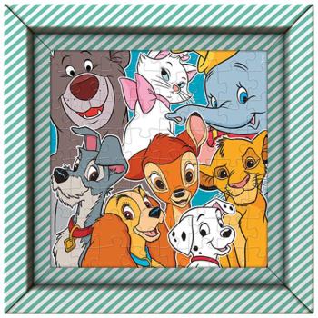 Disney állatfigurák 60db-os puzzle kerettel - Clementoni kép