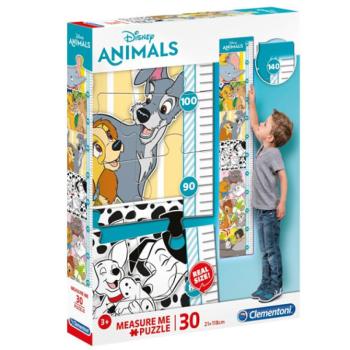 Disney állatkák fali mérce 30 db-os puzzle - Clementoni kép