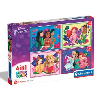 Disney hercegnők 4 az 1-ben puzzle - Clementoni kép