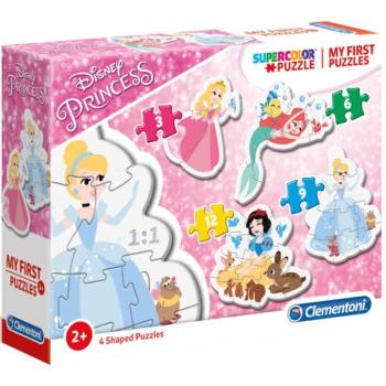 Disney Hercegnők 4 az 1-ben Supercolor formapuzzle - Clementoni kép