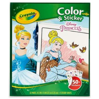 Disney Hercegnők: Kifestő matricával - Crayola kép