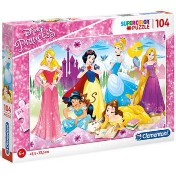 Disney Hercegnők Supercolor puzzle 104db-os - Clementoni kép