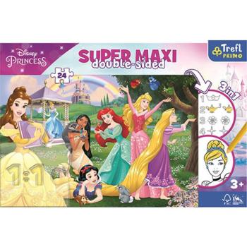 Disney Hercegnők SuperMaxi kétoldalas 3 az 1-ben puzzle 24db-os kép