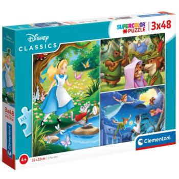 Disney Klasszikusok 3x48db-os puzzle - Clementoni kép